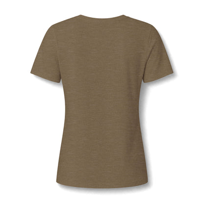 America Freedom V-Neck Tee — Patriotic Retro Graphic for Women