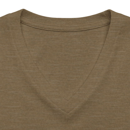 America Freedom V-Neck Tee — Patriotic Retro Graphic for Women