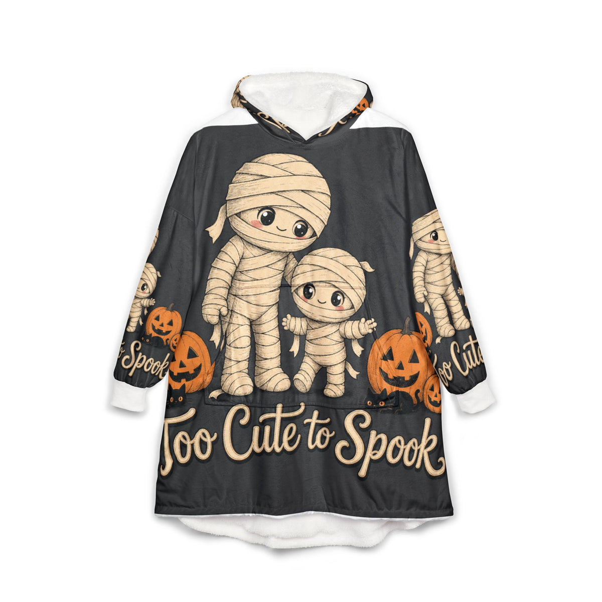 Mummy Family Hooded Blanket - 