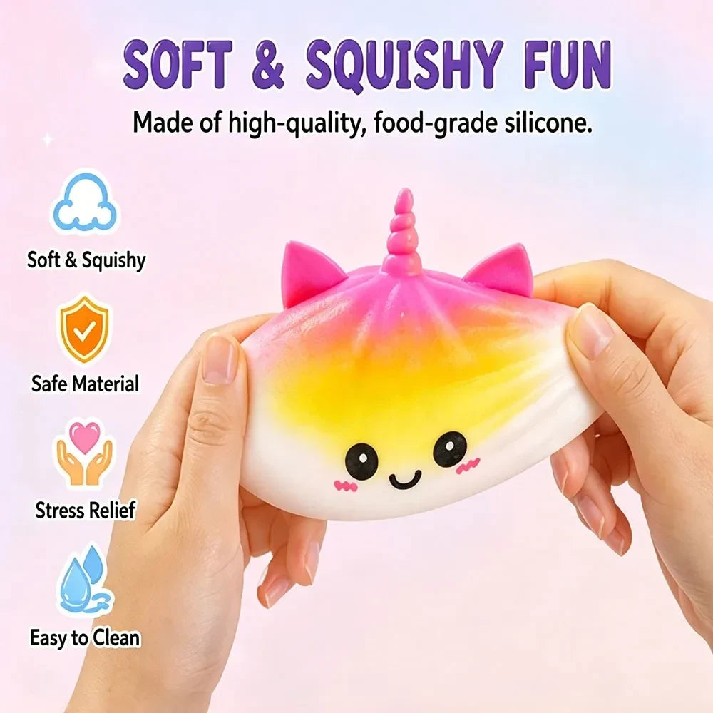 Giant Purple Unicorn Bao Squeeze Fidget – Faith and Found Boutique