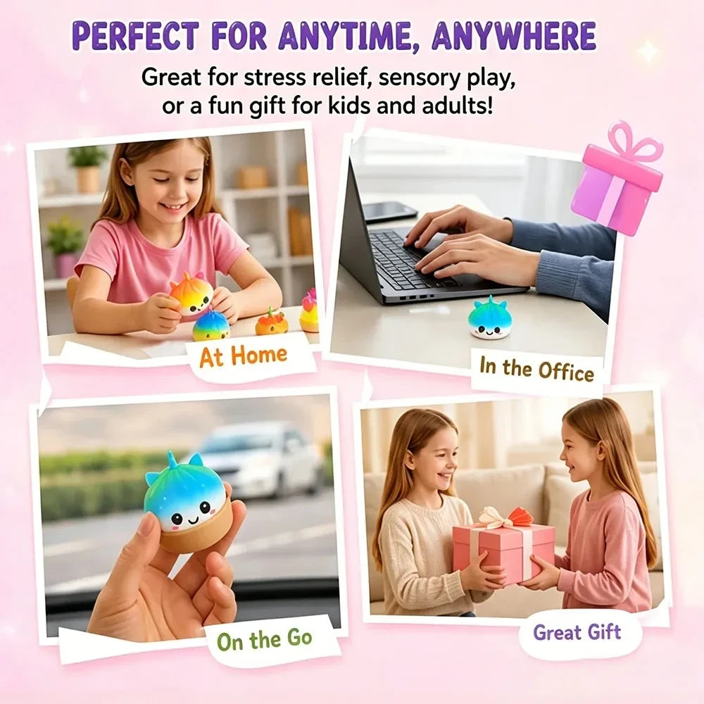 Giant Purple Unicorn Bao Squeeze Fidget – Faith and Found Boutique