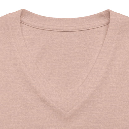 America Freedom V-Neck Tee — Patriotic Retro Graphic for Women