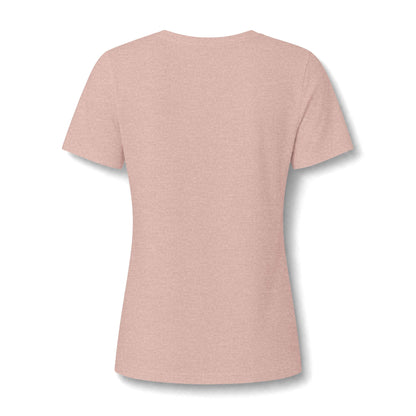 America Freedom V-Neck Tee — Patriotic Retro Graphic for Women